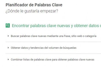 planificador palabras clave de adwords