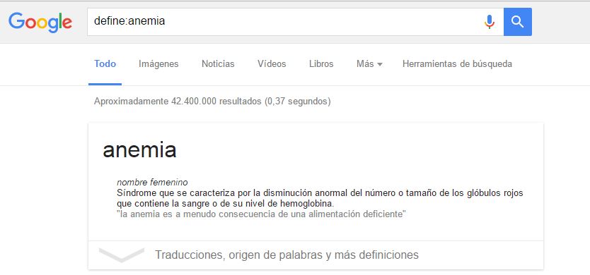 google diccionario