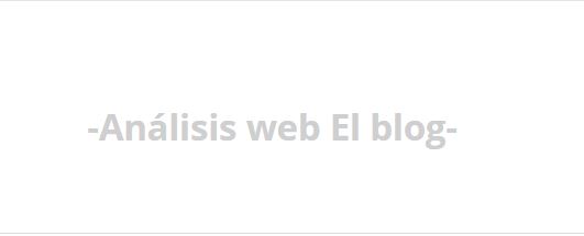 analisis web