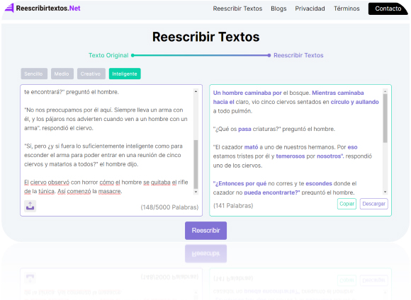 reescribir textos web