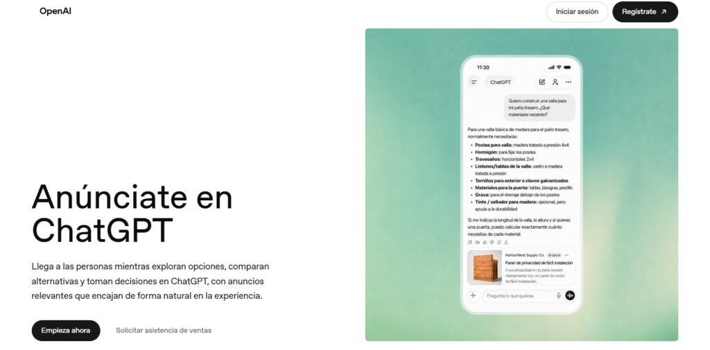 chatgpt ads manager